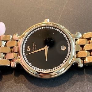 Raymond Weil  Fidelio Diamond Watch 18 K Gold Electroplate 10 M
